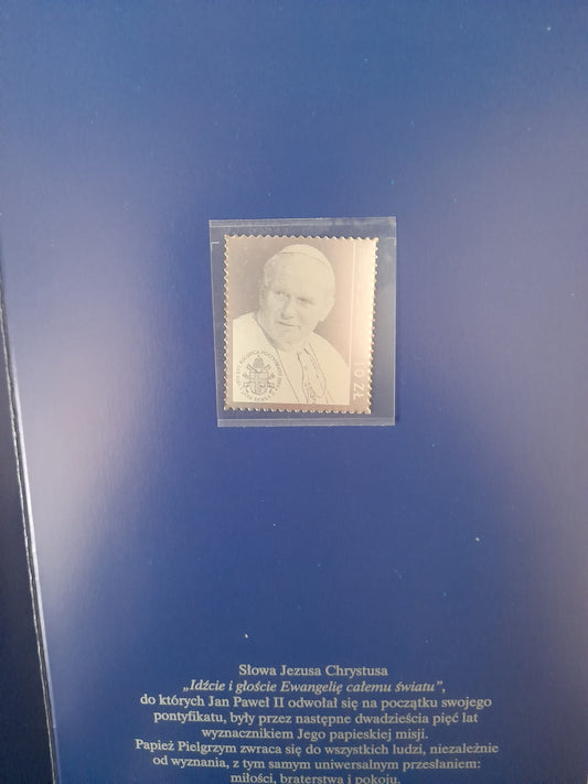 25 rocznica Pontyfikatu Jana Pawła II Folder 2003 srebro