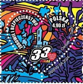 Koperta FDC 33 Wielka Orkiestra Świątecznej Pomocy WOŚP 2024